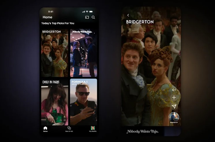 Netflix запускає стрічку вертикальних відео у стилі TikTok